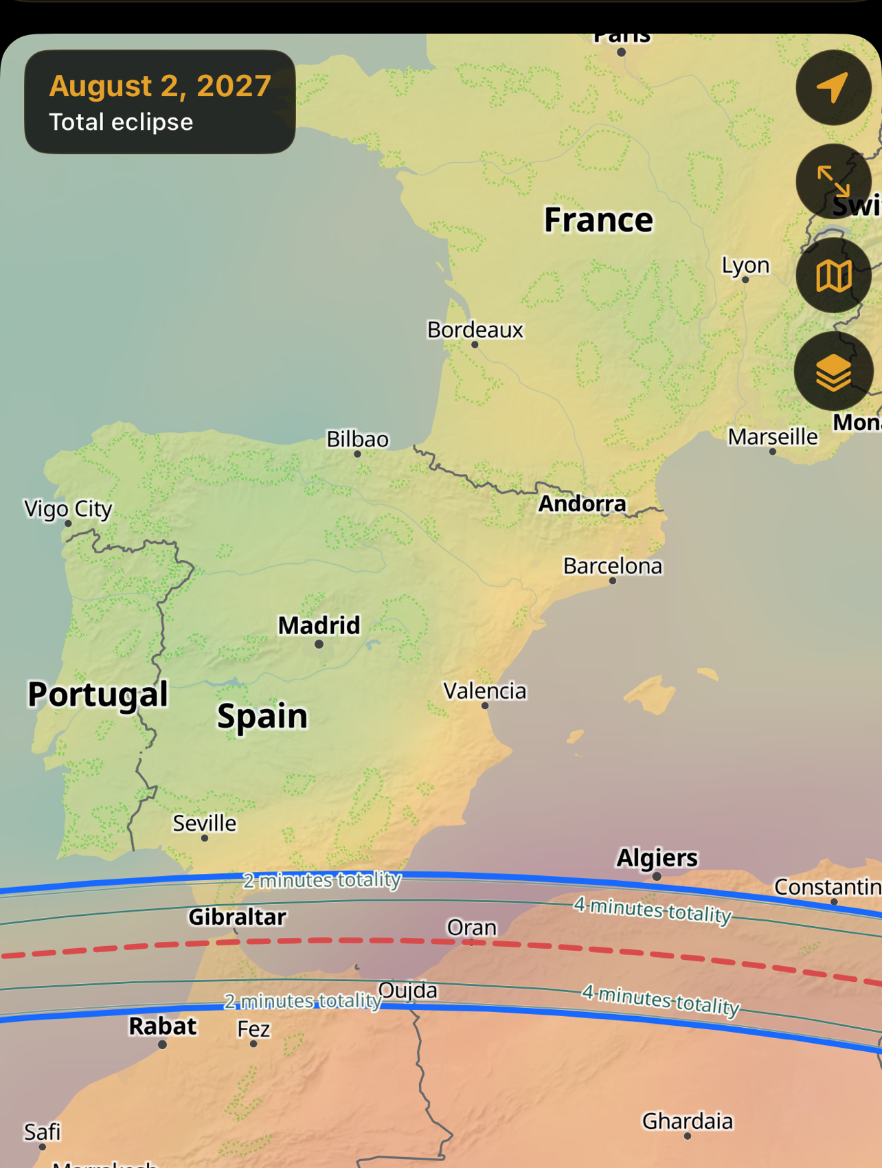 Eclipse Navigator toont historische helderheid en aerosolen